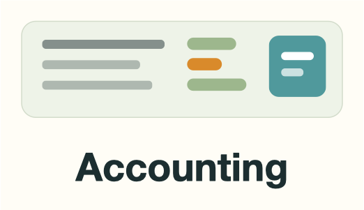 Accounting: A ledger with income and expense bars